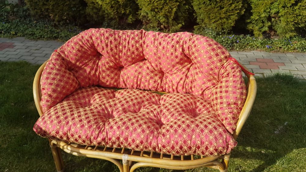 NOWE poduszki na ławkę rattanową