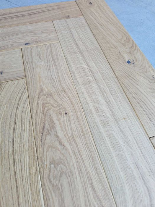 Jodełka klasyczna dębowa 11x100x500 (13 m2), 4faza, lakier