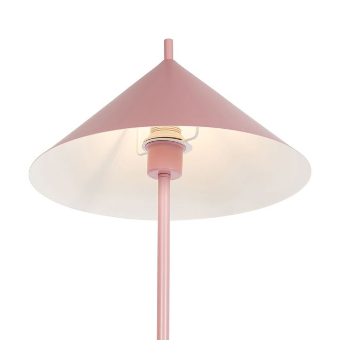 Designerska lampa podłogowa różowa - Triangolo