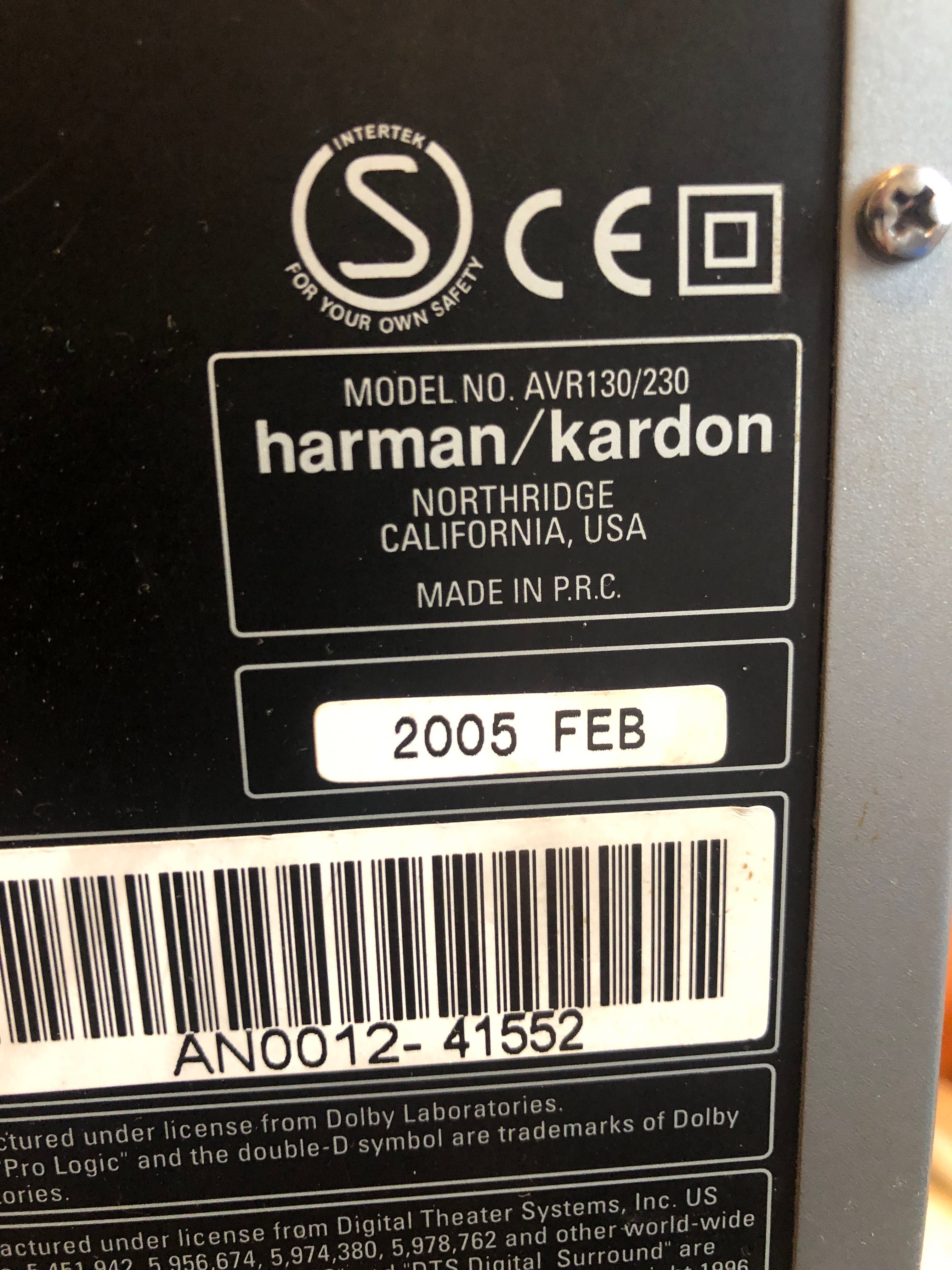 Harman/kardon - AVR 130