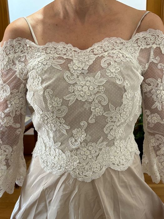 Vestido de noiva novo alta costura Made in Italy