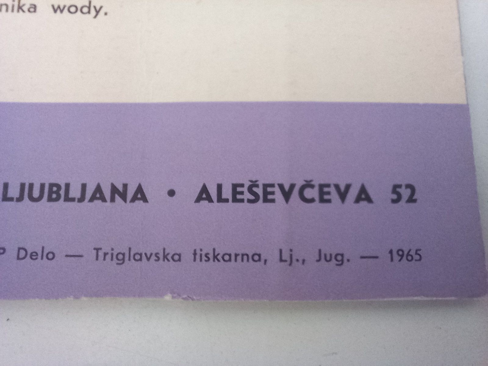Instrukcja Bojler Tiki Ljubljana 1965rok pamiątka PRL