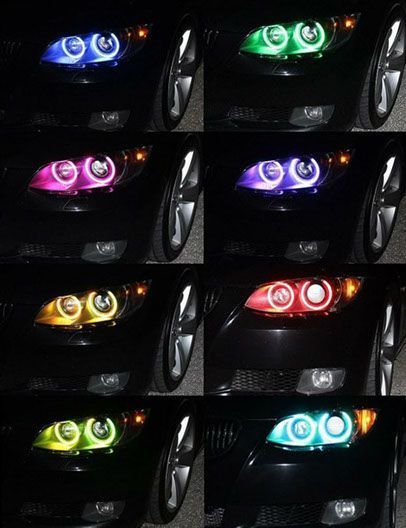 Ангельские глазки RGB LED на BMW Е36 / Е38 / Е39 / Е46 / E53 БМВ
