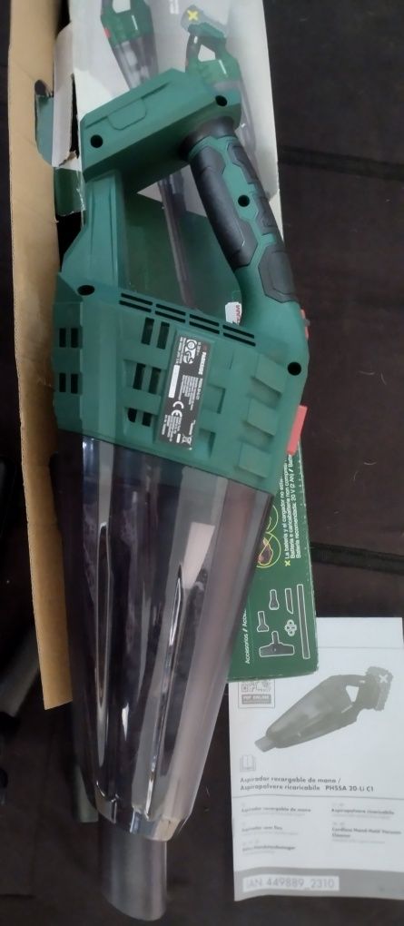 Aspirador sem fios a bateria 20V Parkside