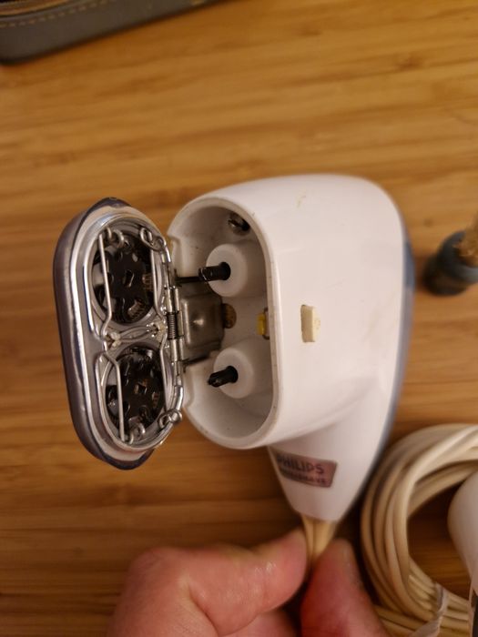 Máquina barbear Philips vintage antiga