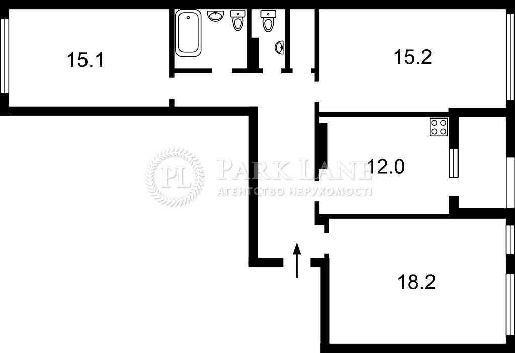 Продаж 3к квартири 83 кв м з ремнотом ЖК Республіка Теремківська 4а