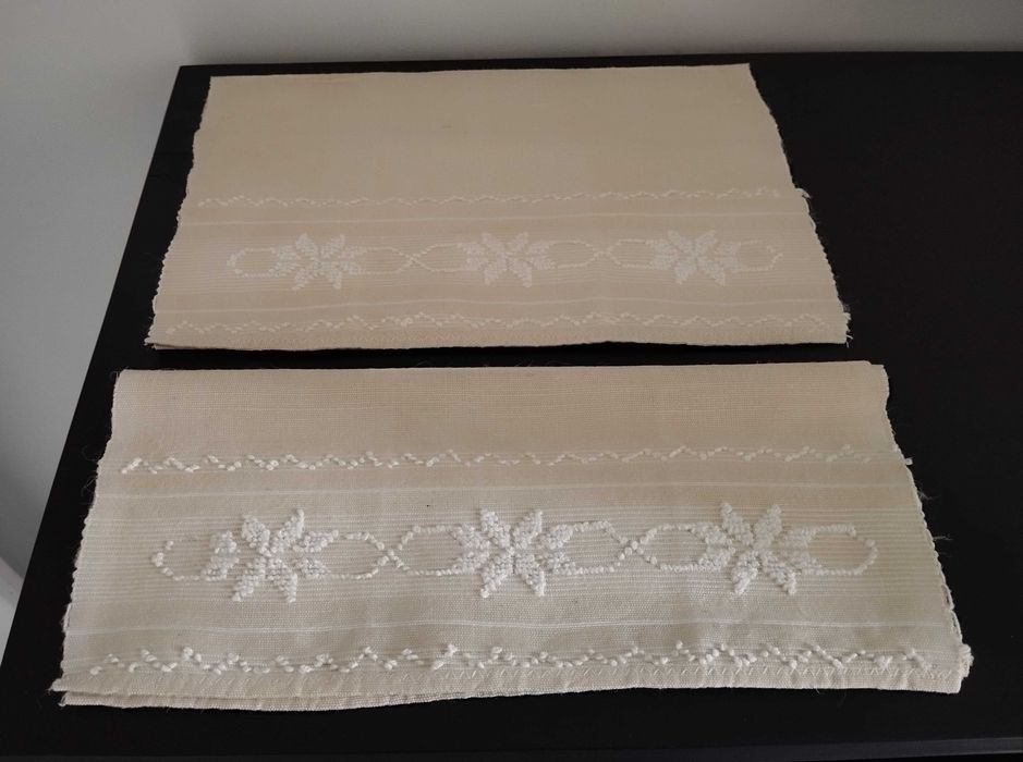 Panos tabuleiro novos bordados à mão e outros