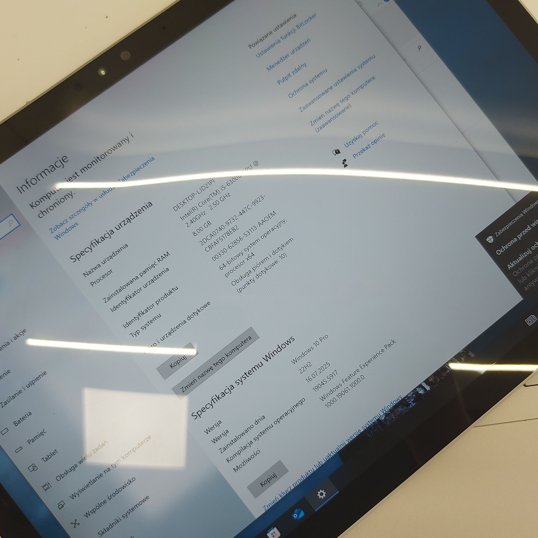 Laptop tablet Microsoft Surface 1703 Book dotyk 13,5 i5 8gb