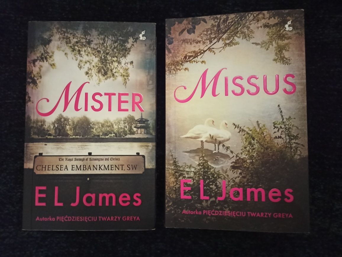 Książki "Mister" oraz "Missus" E.L. James