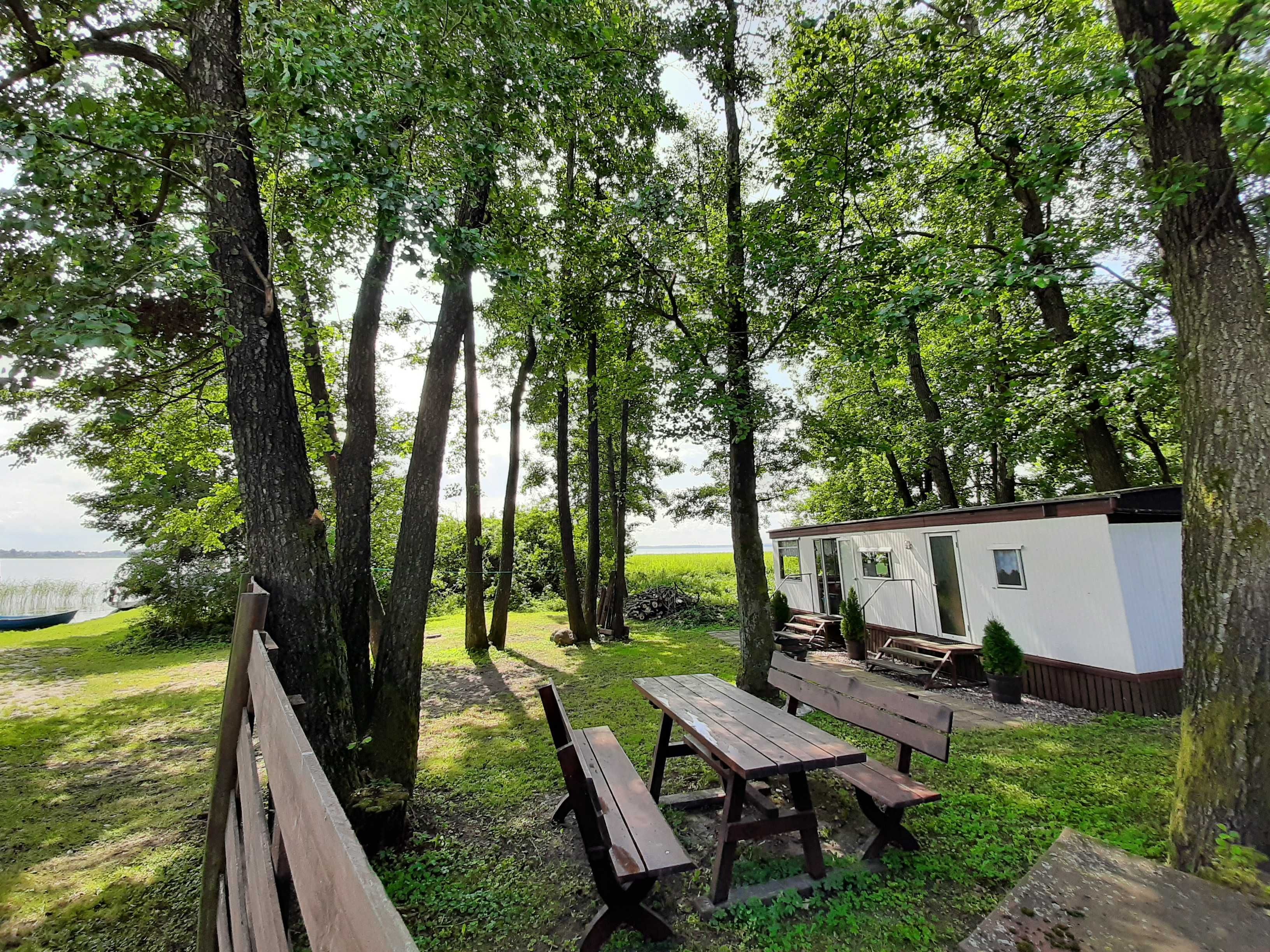 Domek Holenderski nad jez. Mamry,Mazury,plaża.