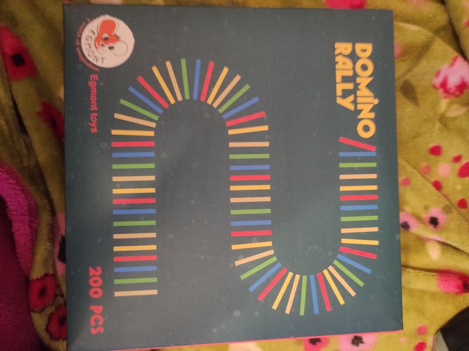 Domino rally Egmont zestaw klocków drewnianych