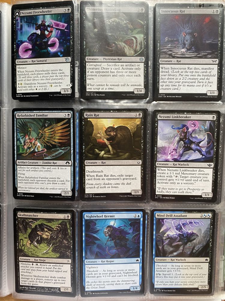 Rat kolekcja 31 kart magic the gathering