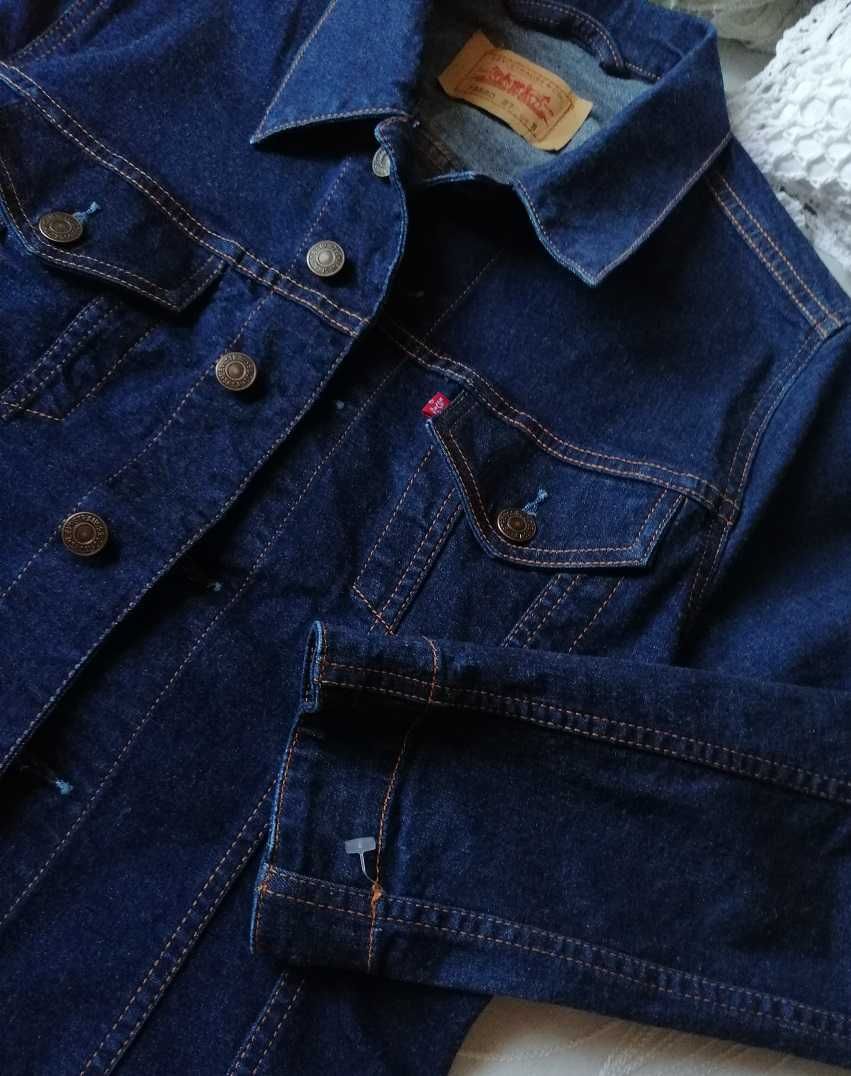 Levi's oryginał nowa granatowa kurtka katana jeansowa jeans S/M M