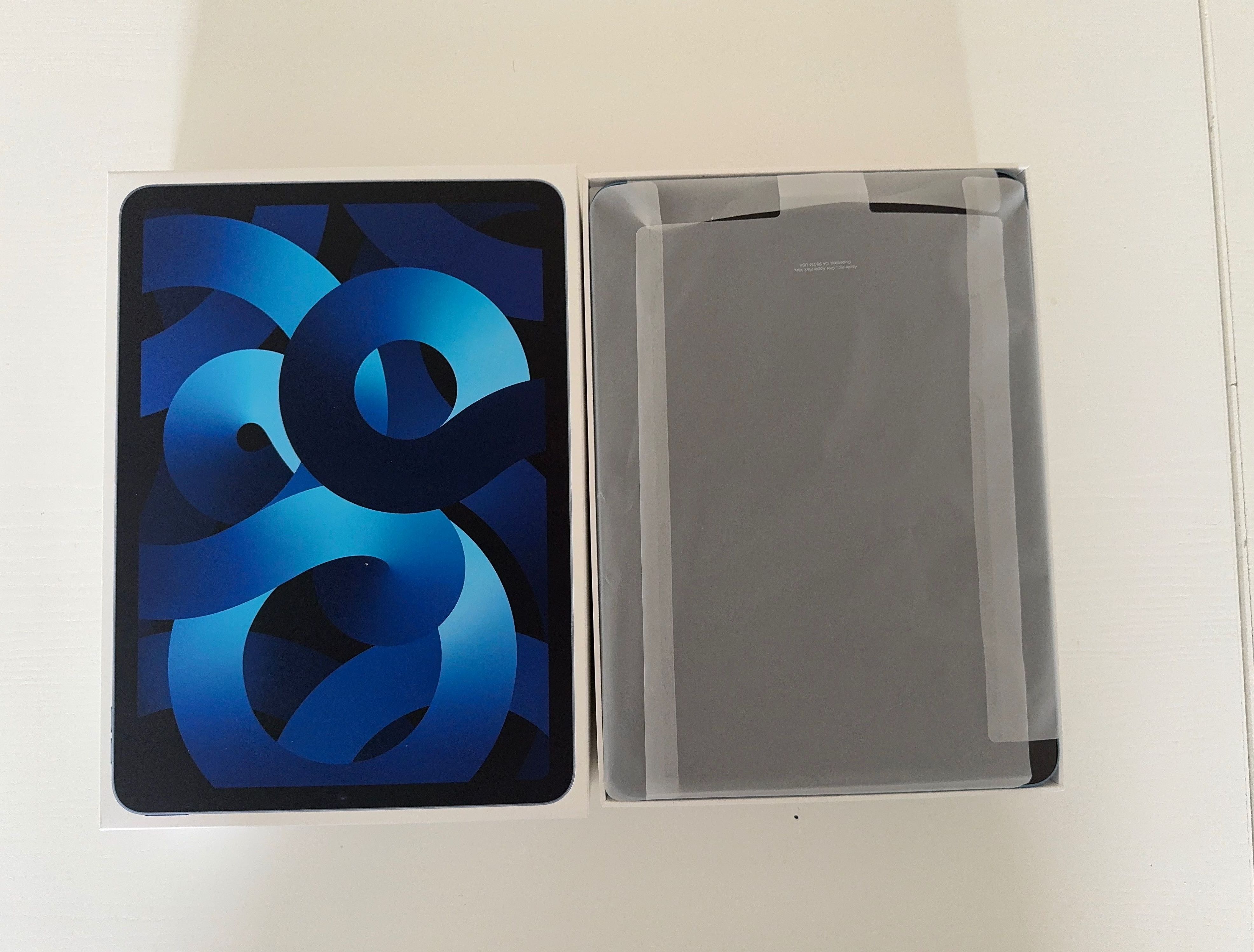 iPad Air Wi‑Fi de 10,9 polegadas 256 GB Azul - C/ Novo fatura e caixa