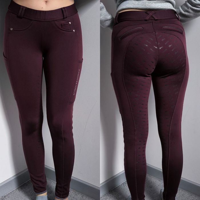 Breginsy Bryczesy zimowe Schockemohle 36 S pełny silikon