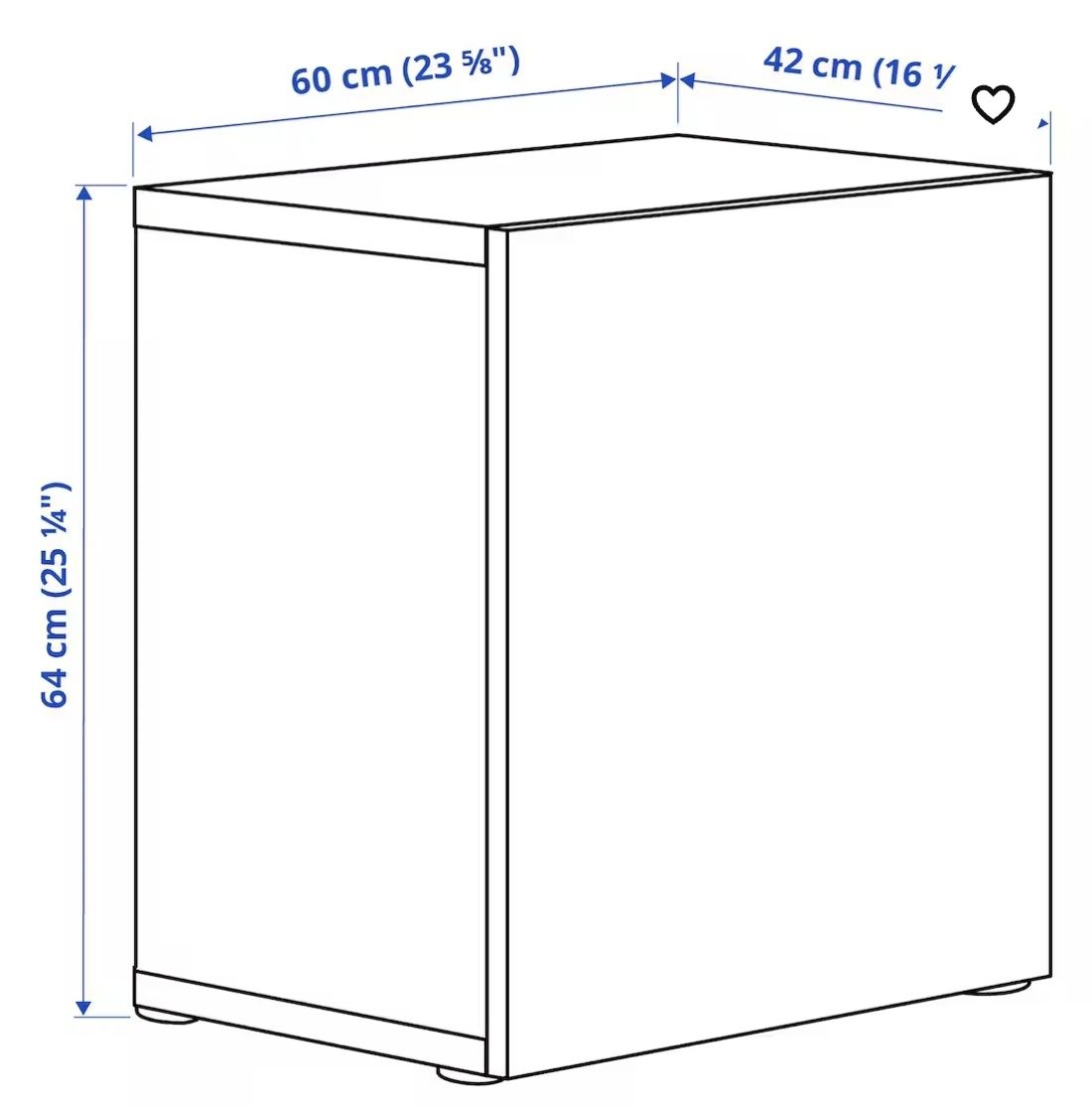 Estante IKEA branca BESTA | porta KALLVIKEN cor cinzenta | 1 prateleir