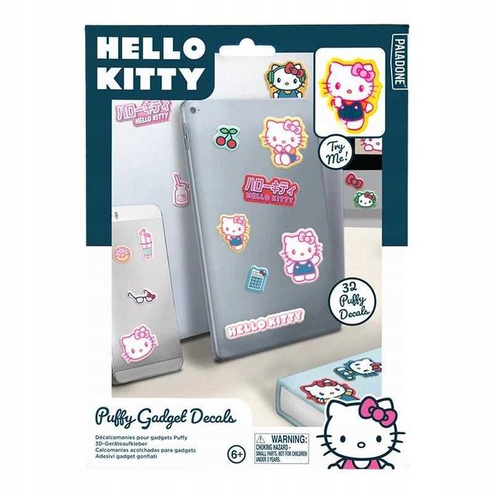HELLO KITTY Naklejki Dekoracyjne 32 Szt Puffy Gadget Decals Nowe