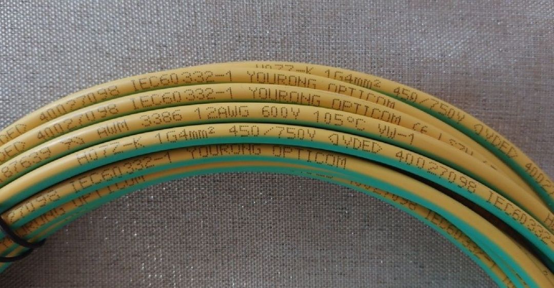 Kabel 4 mm2 żółto-zielony 10 metrów