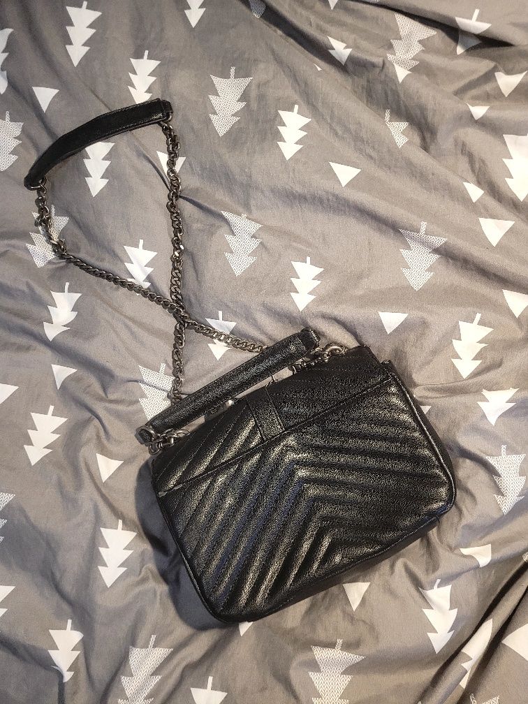 Torebka na ramie, czarna ,,ysl"