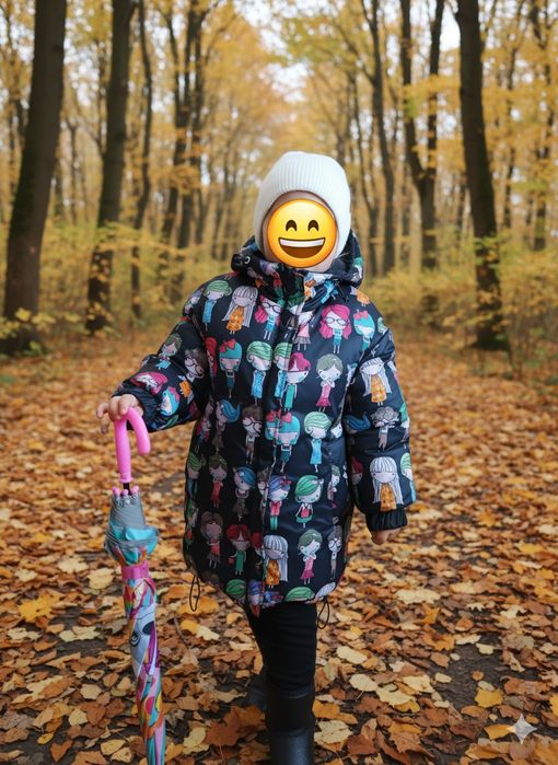 Дитячий пуховик двохсторонній