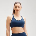 XXS MyProtein granatowy niebieski top sportowy siateczka na siłownię