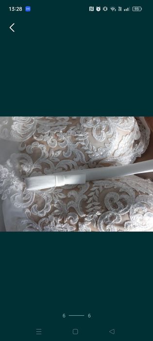 Suknia ślubna Sabrina kolor Ivory koronka tiul r. 36