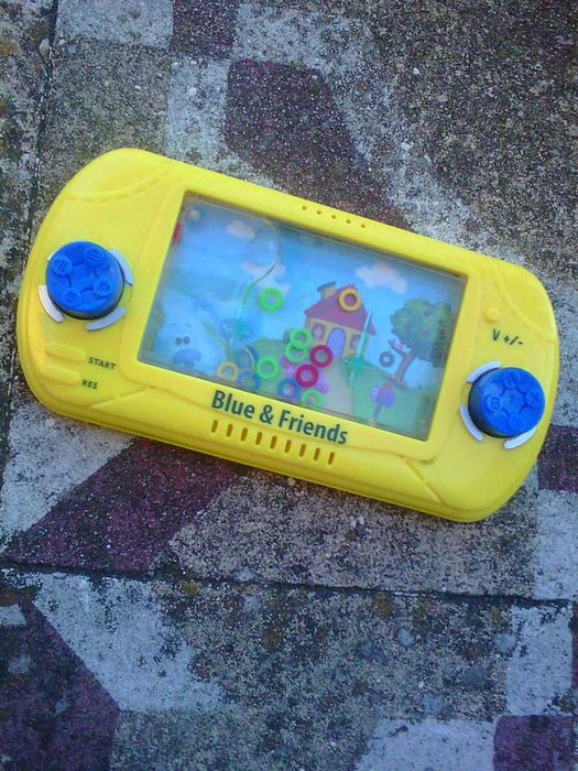 brinquedo tipo consola jogo argolas da blue