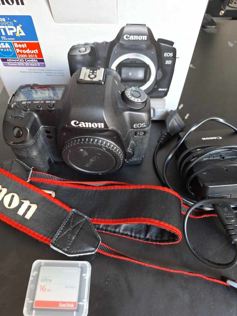 Canon 5D mark ii z pudełkiem i kartą 16GB - Przebieg tylko 82 tys. !!!