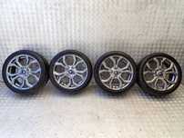 KOŁA FELGI ALUMINIOWE FORD  7JX17  ET 47,5  4X108  H1BJ-1007-D1A  H1BJ-1007-M1A Z OPONAMI LATO HANKOOK  205/45/17  2900 ZŁ