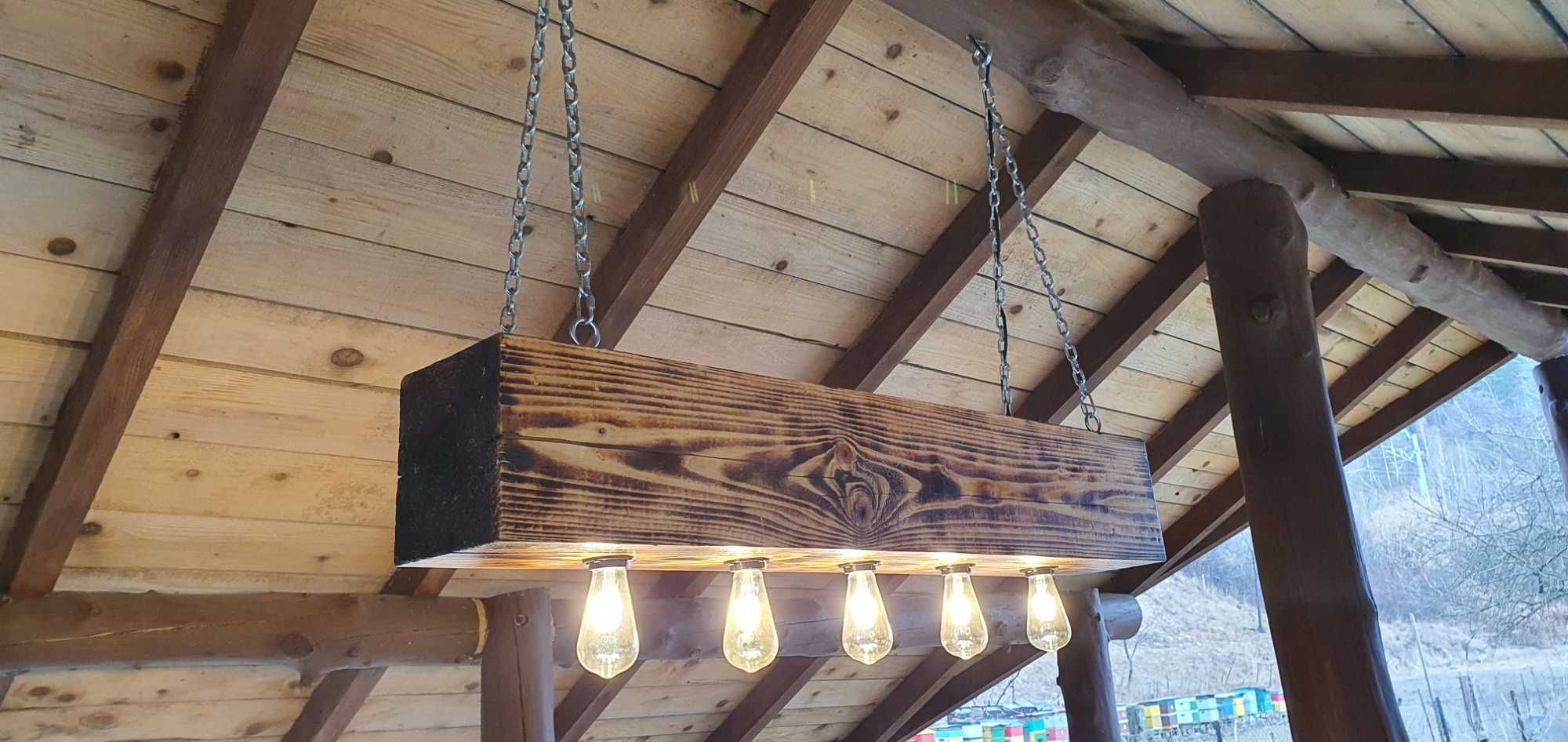 Prezent Rustykalny. Lampa drewniana, Inne