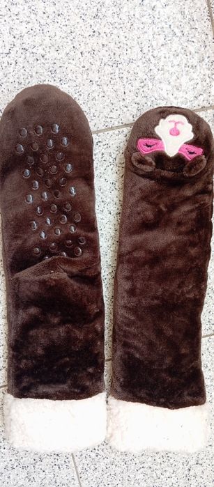 Meias anti derrapantes quentinhas macias