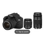 Kit Máquina Fotográfica CANON EOS 2000D + 18-55 IS STM + 75-300 Dc STM