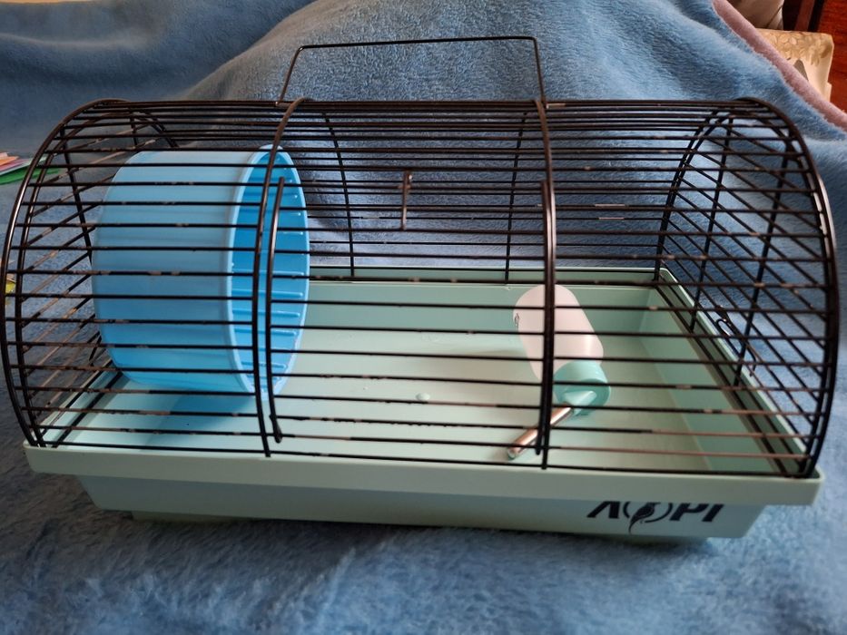 Хом'ячок джунгарик з кліткою. Клітка для хом'яка