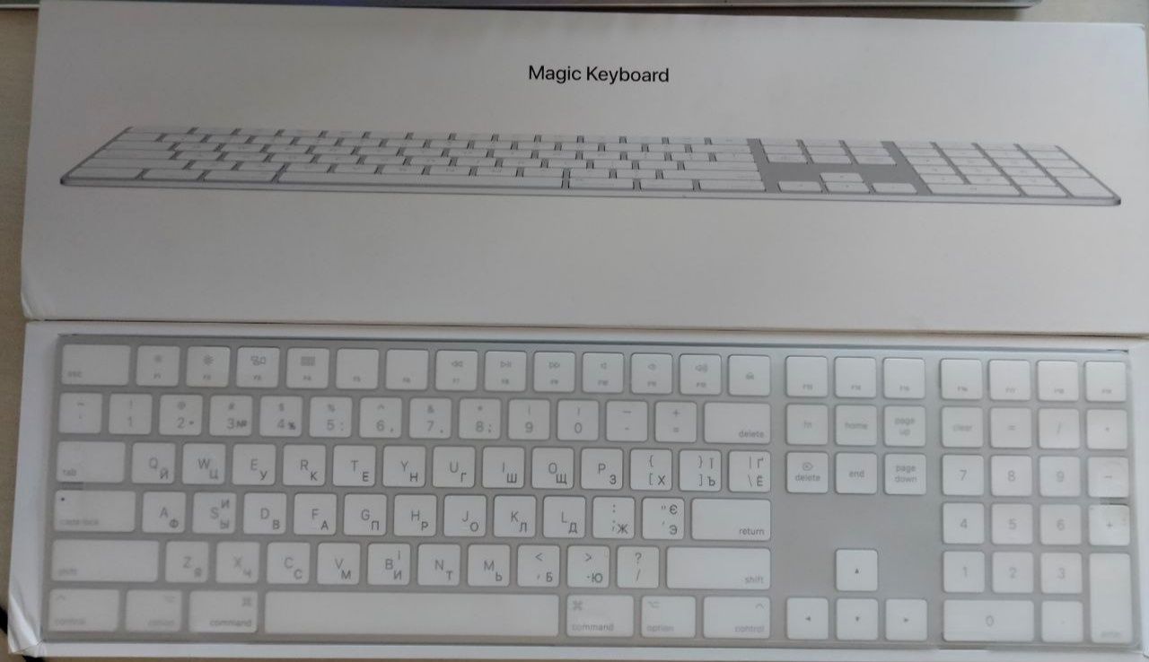 Клавіатура бездротова Apple Wireless Magic Keyboard with Numpad (MQ052