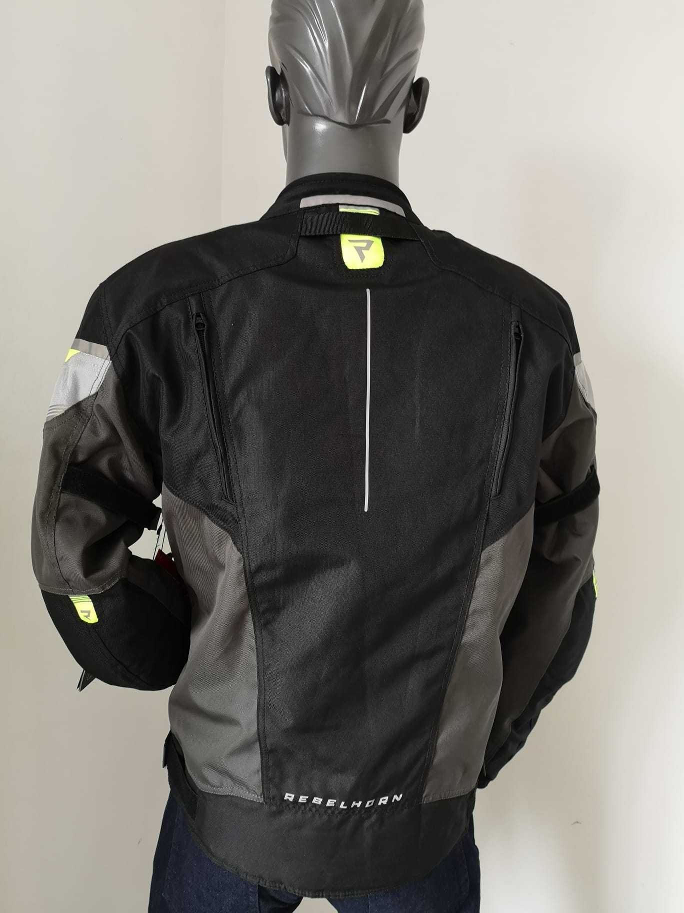 Rebelhorn Spark kurtka motocyklowa M, L, XL, XXL, 3XL Black Grey Fluo