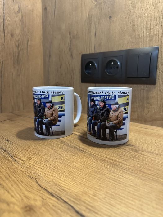 Zestaw 2 kubki ceramiczne z motywem z serialu Ranczo nowe 330 ml