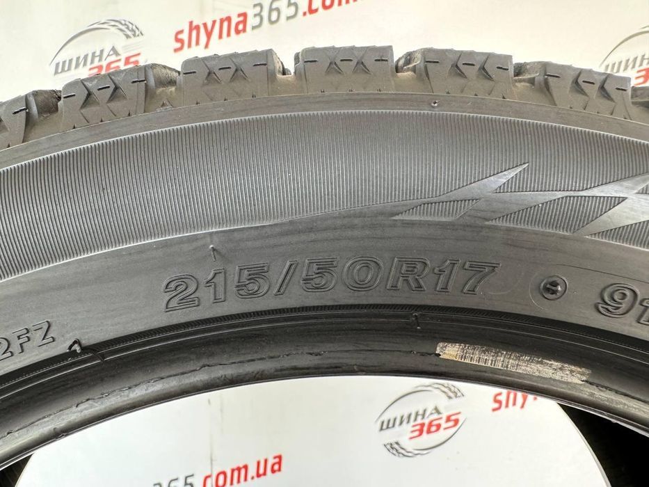 215/50 r17 bridgestone blizzak vrx2 8mm шини бу зима