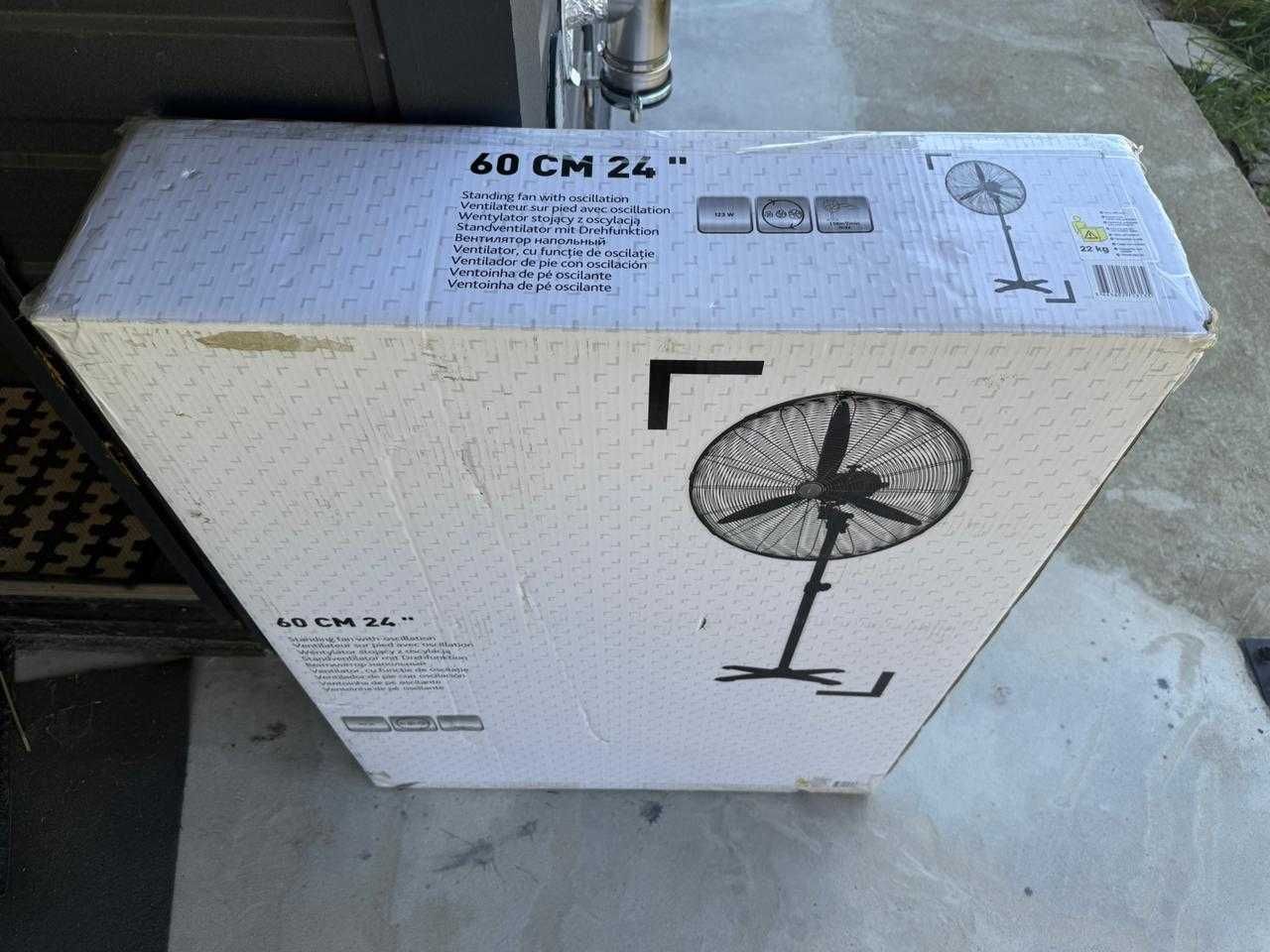 Nowy duży wentylator stojący Blyss 60cm 123W