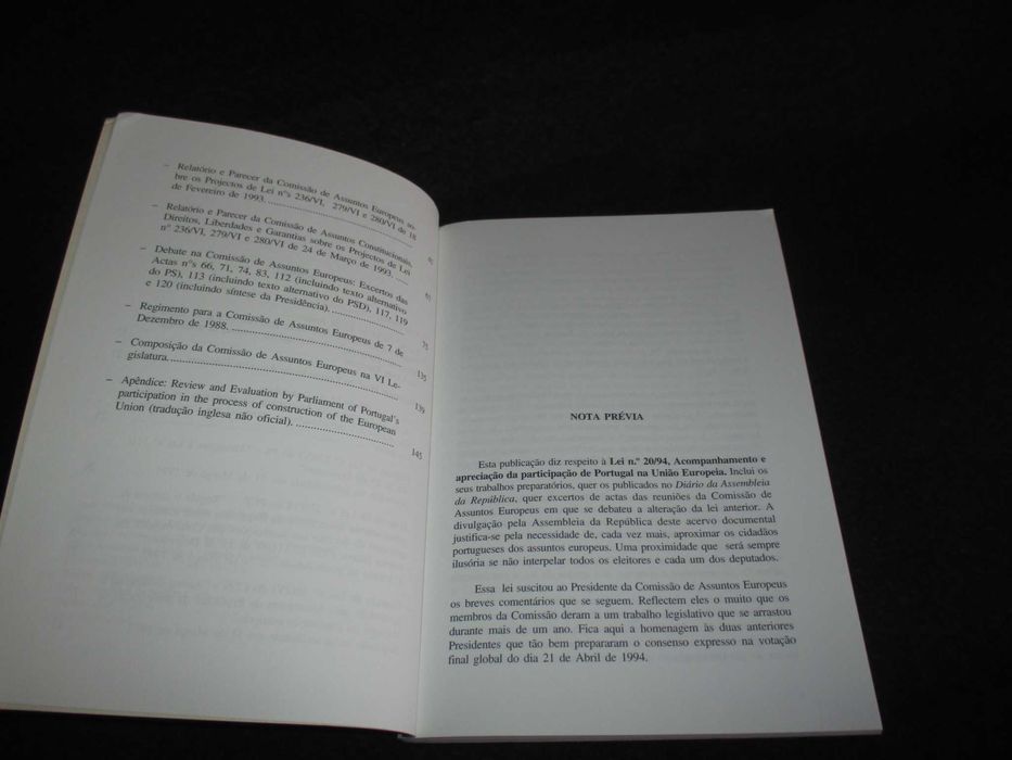 Livro Portugal na União Europeia Assembleia da República