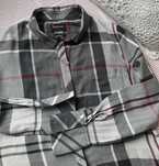 Barbour idealna oryginał logowana krata koszula tunika szara XS S S/M