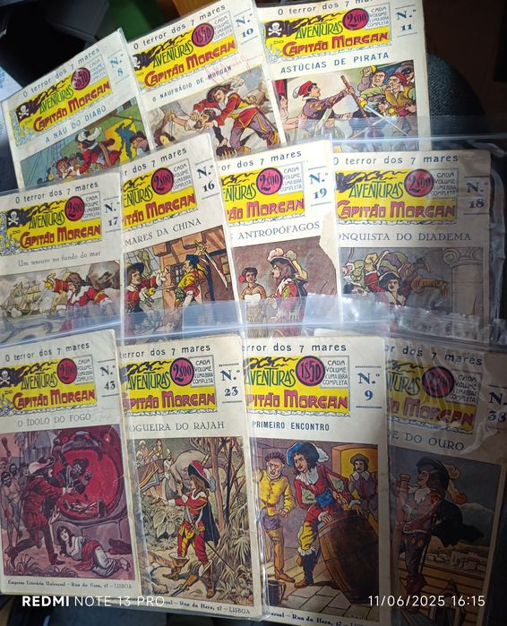 LOTE de Livros Capitão Morgan