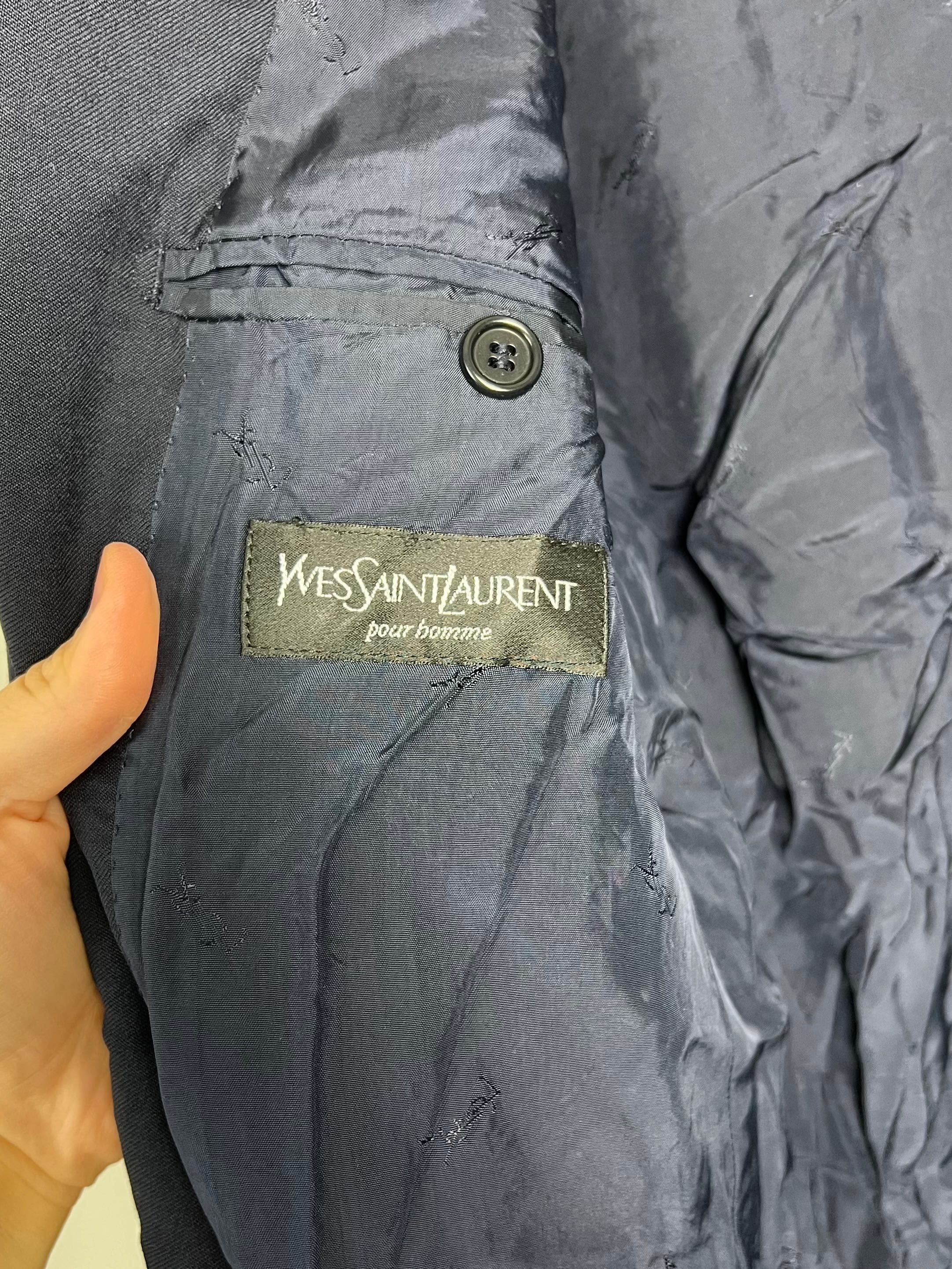 Wełniana Marynarka Yves Saint Laurent YSL