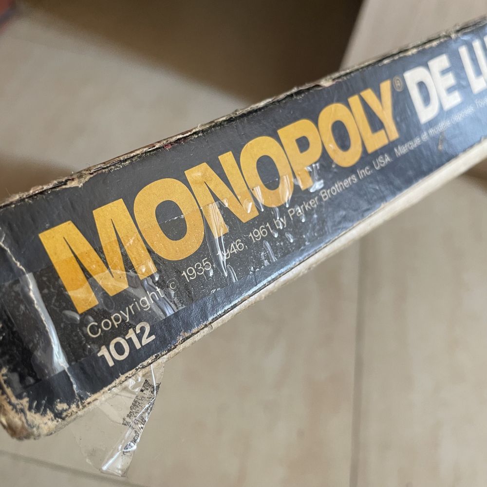 Stara gra planszowa monopol de luxe monopoly 1961 carlit