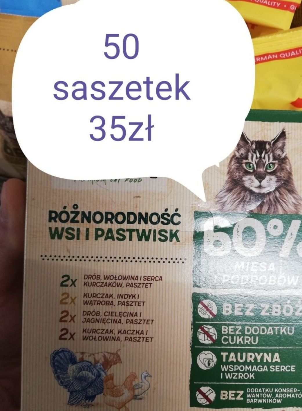 Karma dla kota Premium 100 sztuk saszetek