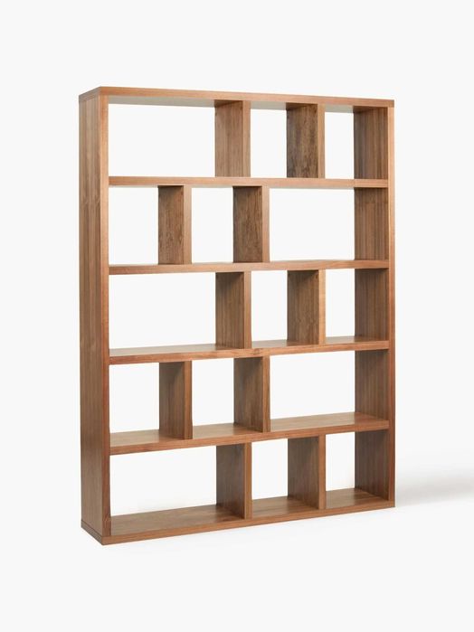 Regał na książki z fornirem z drewna orzechowego Portlyn (Westwing)