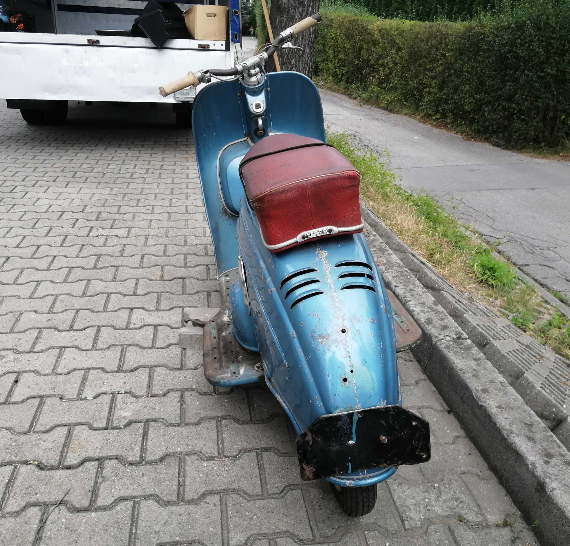 1956 Skuter Adler Junior MR100 jak Vespa Lambretta Heinkel Goggo IWL