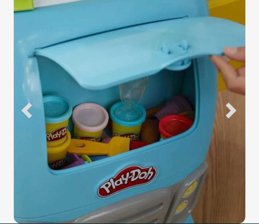 Carrinho de gelados play doh para brincar com plasticina
