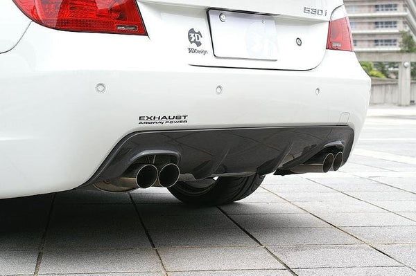 BMW E60 E61 Tylny Dyfuzor Zderzaka Spoiler 00--00 M-pak Czarny Połysk