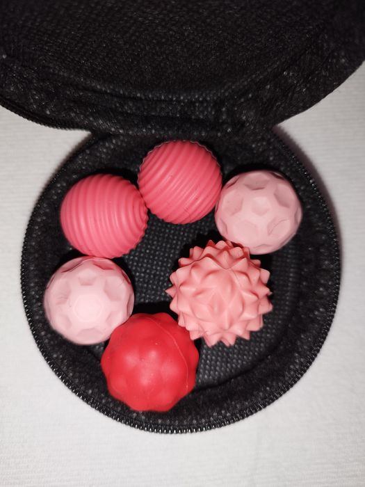 6 magnetyczne, antystresowe, sensoryczne, silikonowe pileczki