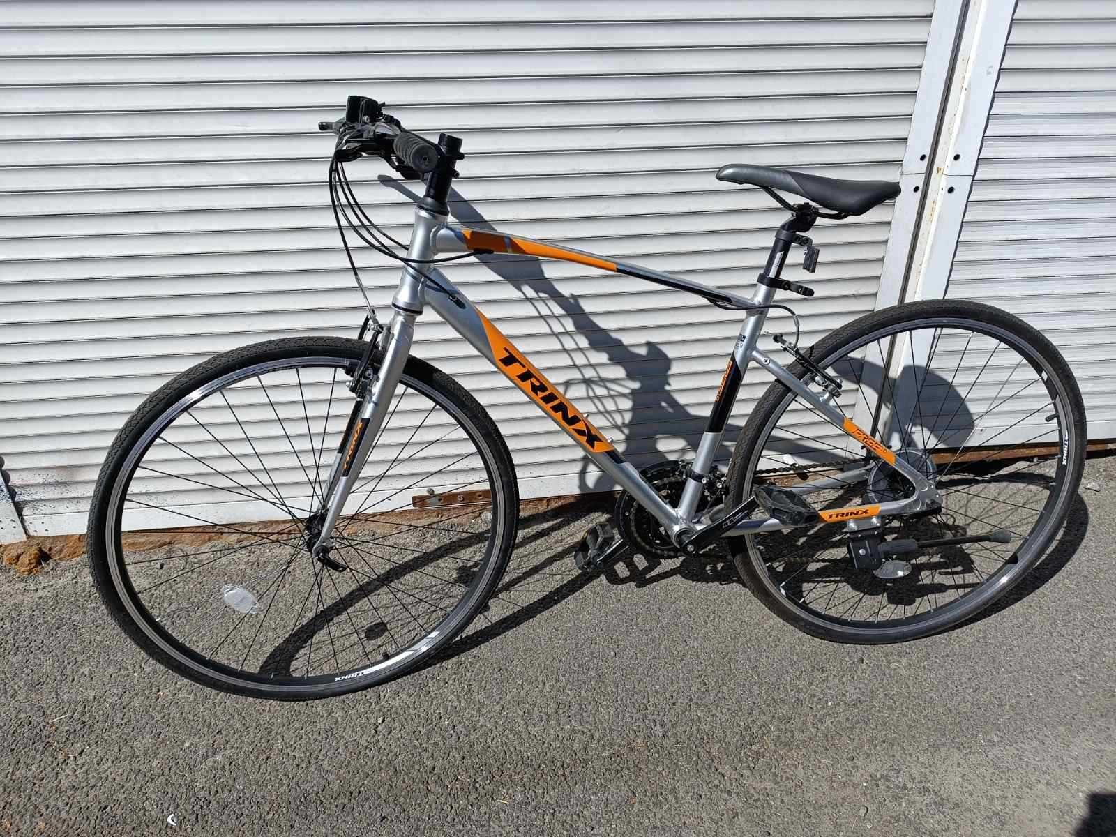 Новый Велосипед Trinx Free 1.0 700C*470 Grey-Black-Orange